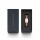 Daniel Wellington hodinky Quadro Pressed Mesh Rose gold/White